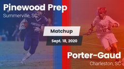 Matchup: Pinewood Prep vs. Porter-Gaud  2020