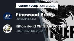 Recap: Pinewood Prep  vs. Hilton Head Christian Academy  2020