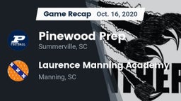 Recap: Pinewood Prep  vs. Laurence Manning Academy  2020