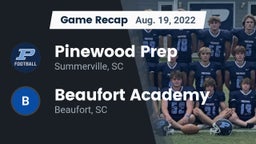 Recap: Pinewood Prep  vs. Beaufort Academy 2022
