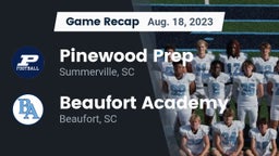 Recap: Pinewood Prep  vs. Beaufort Academy 2023