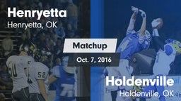 Matchup: Henryetta vs. Holdenville  2016