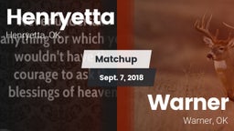 Matchup: Henryetta vs. Warner  2018