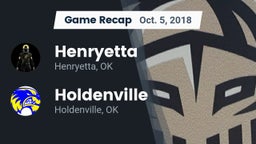 Recap: Henryetta  vs. Holdenville  2018