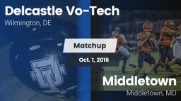 Matchup: Delcastle Vo-Tech vs. Middletown  2016