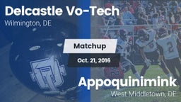 Matchup: Delcastle Vo-Tech vs. Appoquinimink  2016