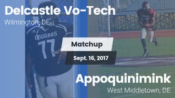 Matchup: Delcastle Vo-Tech vs. Appoquinimink  2017