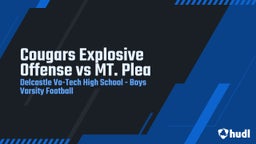 Delcastle Technical football highlights Cougars Explosive Offense vs MT. Plea