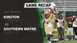 Recap: Kinston  vs. Southern Wayne  2016