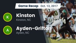 Recap: Kinston  vs. Ayden-Grifton  2017