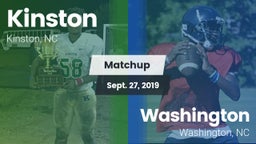 Matchup: Kinston vs. Washington  2019