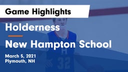 Holderness  vs New Hampton School  Game Highlights - March 5, 2021