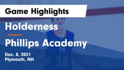 Holderness  vs Phillips Academy Game Highlights - Dec. 8, 2021