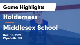 Holderness  vs Middlesex School Game Highlights - Dec. 18, 2021
