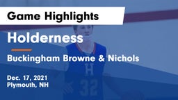 Holderness  vs Buckingham Browne & Nichols  Game Highlights - Dec. 17, 2021