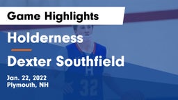 Holderness  vs Dexter Southfield  Game Highlights - Jan. 22, 2022