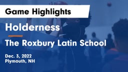 Holderness  vs The Roxbury Latin School Game Highlights - Dec. 3, 2022