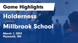 Holderness  vs Millbrook School Game Highlights - March 1, 2023