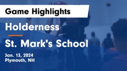 Holderness  vs St. Mark's School Game Highlights - Jan. 13, 2024
