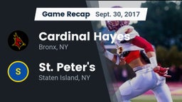 Recap: Cardinal Hayes  vs. St. Peter's  2017