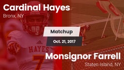 Matchup: Cardinal Hayes vs. Monsignor Farrell  2017