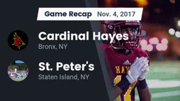 Recap: Cardinal Hayes  vs. St. Peter's  2017
