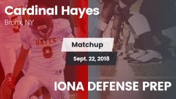Matchup: Cardinal Hayes vs. IONA DEFENSE PREP 2018