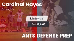 Matchup: Cardinal Hayes vs. ANTS DEFENSE PREP 2018