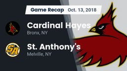 Recap: Cardinal Hayes  vs. St. Anthony's  2018