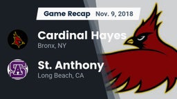 Recap: Cardinal Hayes  vs. St. Anthony  2018
