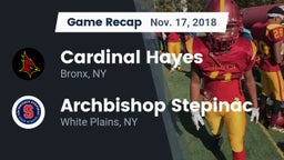 Recap: Cardinal Hayes  vs. Archbishop Stepinac  2018
