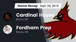 Recap: Cardinal Hayes  vs. Fordham Prep  2019
