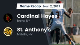 Recap: Cardinal Hayes  vs. St. Anthony's  2019