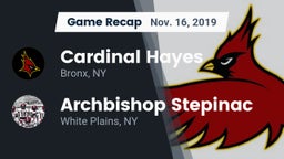 Recap: Cardinal Hayes  vs. Archbishop Stepinac  2019