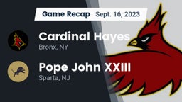 Recap: Cardinal Hayes  vs. Pope John XXIII  2023