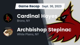Recap: Cardinal Hayes  vs. Archbishop Stepinac  2023