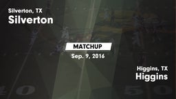 Matchup: Silverton vs. Higgins  2016