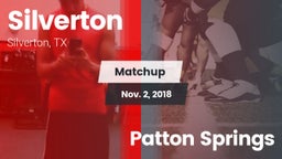 Matchup: Silverton vs. Patton Springs 2018