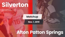 Matchup: Silverton vs. Afton Patton Springs 2019