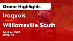 Iroquois  vs Williamsville South  Game Highlights - April 26, 2022