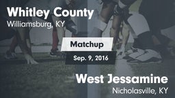 Matchup: Whitley County vs. West Jessamine  2016