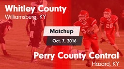 Matchup: Whitley County vs. Perry County Central  2016