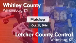 Matchup: Whitley County vs. Letcher County Central  2016