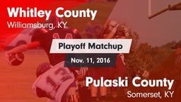Matchup: Whitley County vs. Pulaski County  2016