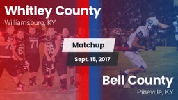 Matchup: Whitley County vs. Bell County  2017