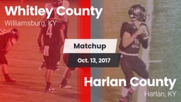 Matchup: Whitley County vs. Harlan County  2017