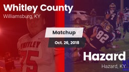 Matchup: Whitley County vs. Hazard  2018