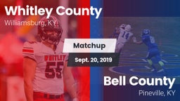 Matchup: Whitley County vs. Bell County  2019
