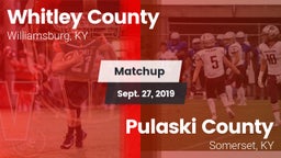 Matchup: Whitley County vs. Pulaski County  2019