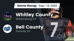 Recap: Whitley County  vs. Bell County  2020